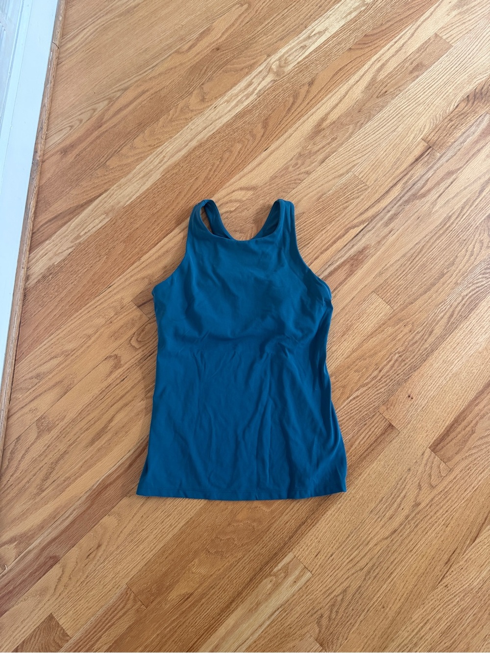 CRZ Yoga high neck halter tank top teal